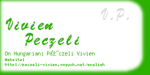 vivien peczeli business card